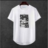 Erkek Ön Baskili T-shirt Plus Model